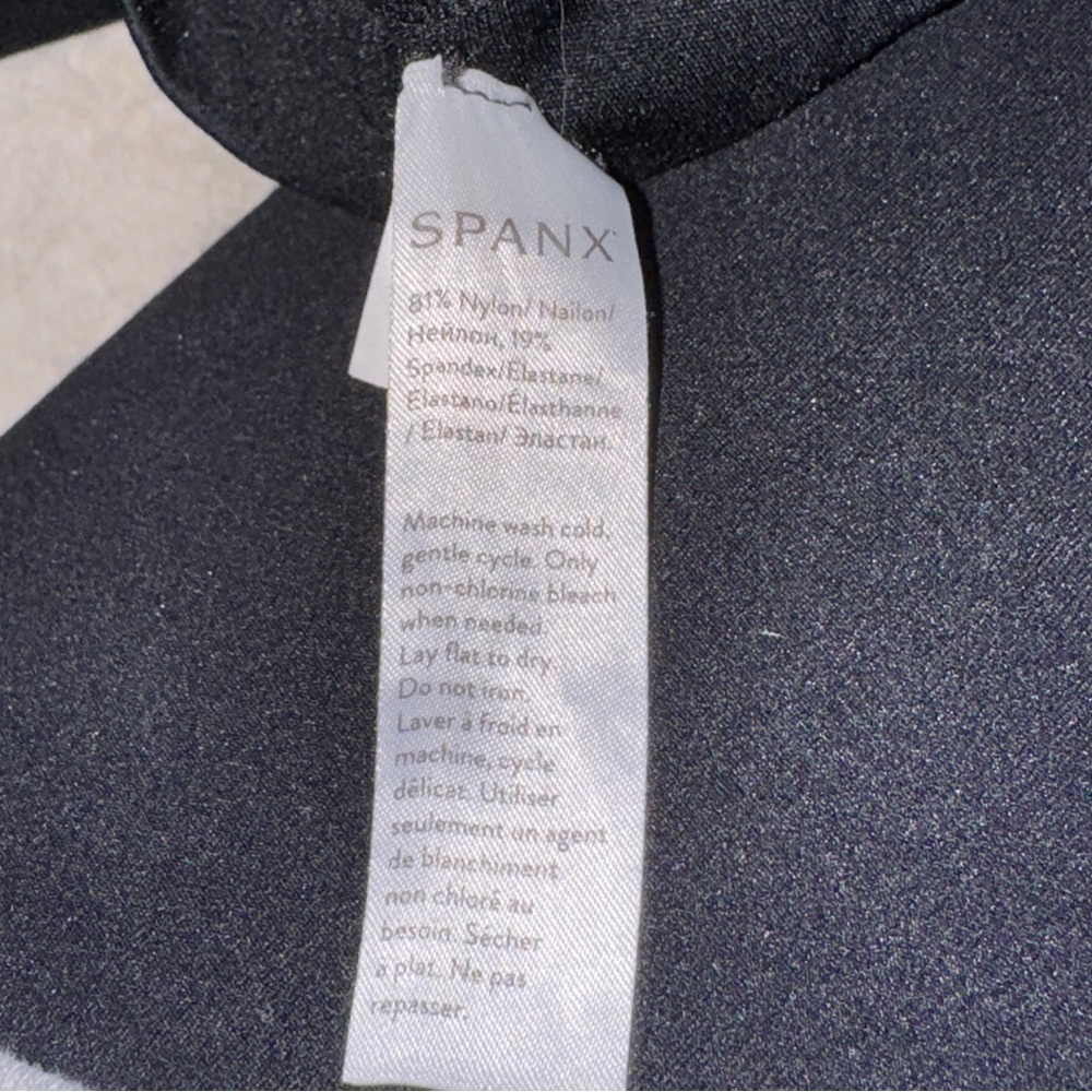 SPANX High-Waist Shaping Shorts in Black - Picture 3 of 6